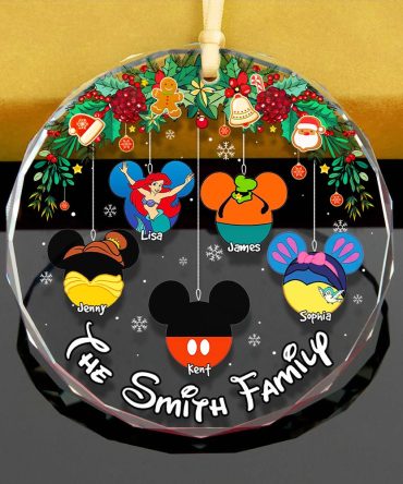 Family Ornament - Kids Mouse Ears - Personalized Gifts For Family