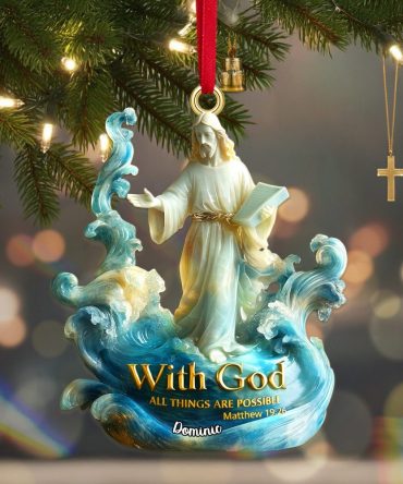 Personalized Gifts For Christmas, The God Acrylic Ornament 01Tgmg180925