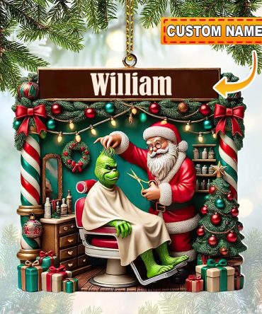 Custom Name Gifts For Barber Lover Ornament Christmas 01Xqdt131124