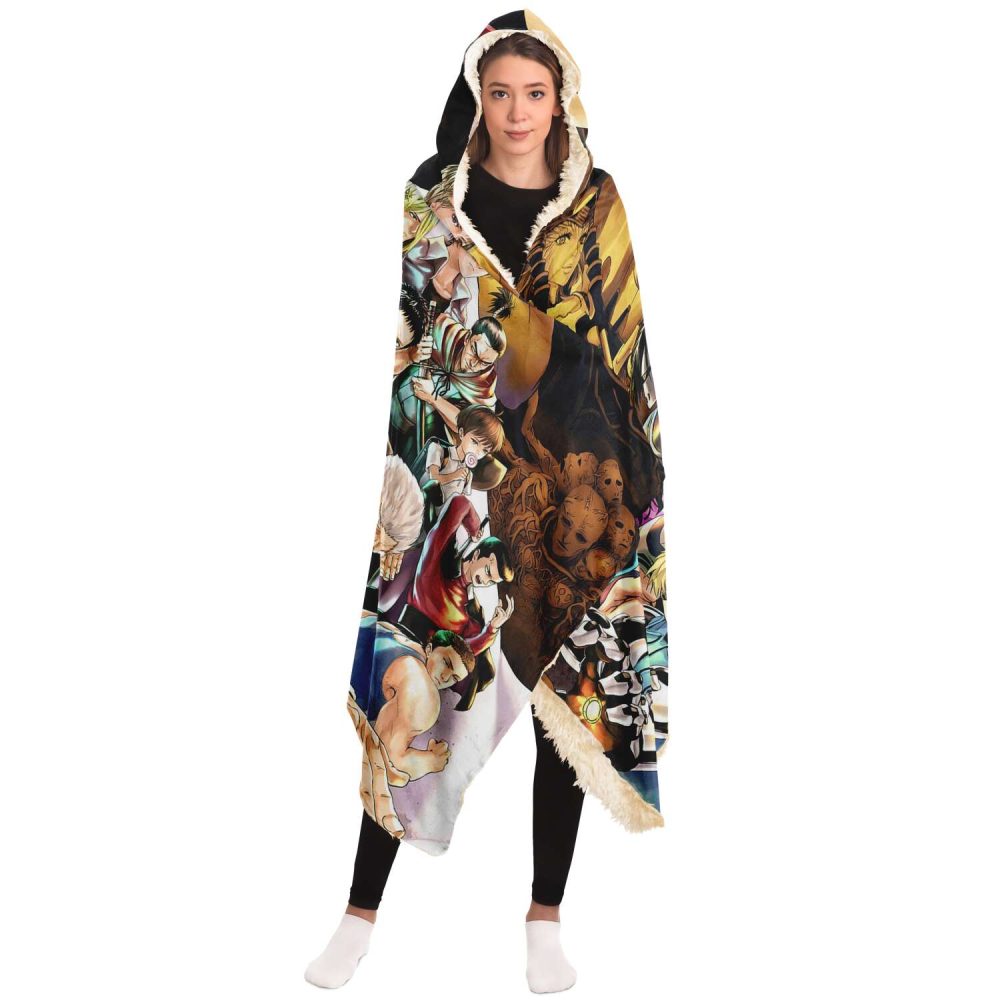 One Punch Man Full Charater 3D Hooded Blanket - Image 3
