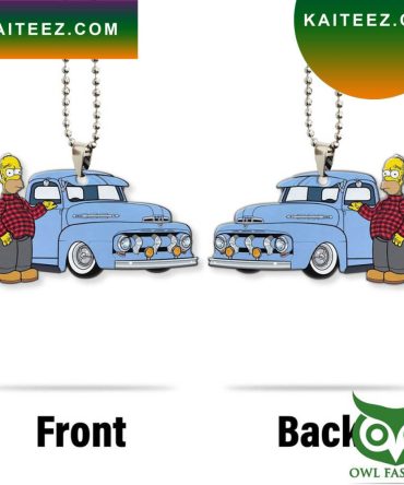 3D Aop The Simpsons Homer Hot Rod Car Custom Car Hanging Christmas Ornament