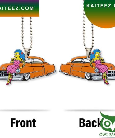 3D Aop The Simpsons Mean Marge Hot Rod Car Christmas Ornament