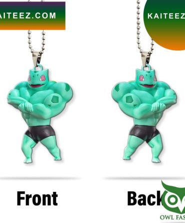 3D Pokemon Gym Bros Muscle Bulbasaur  Christmas Ornament