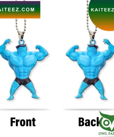 3D Pokemon Gym Bros Muscle Squirtle Plastic Christmas Ornament
