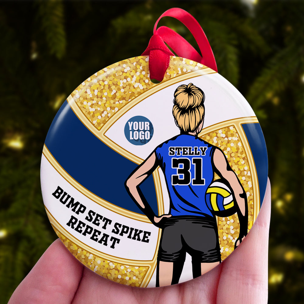 Personalized Gifts For Volleyball Players Ornament 01Hudt291024Tm - Image 2