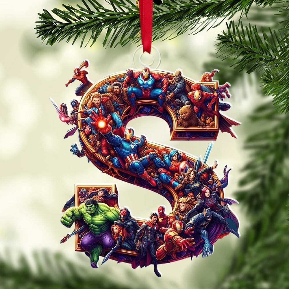 Custom Alphabet Letter For Movie Lovers, Christmas Acrylic Ornament 03Ohqn211024 - Image 4