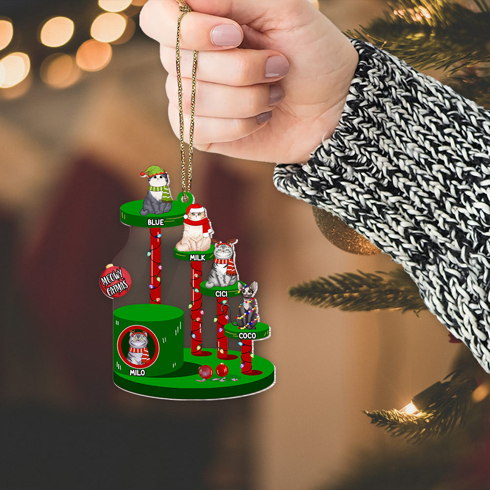 Personalized Gifts For Cat Lover Ornament 02Tomh290824Hg Meowy Catmas - Image 2