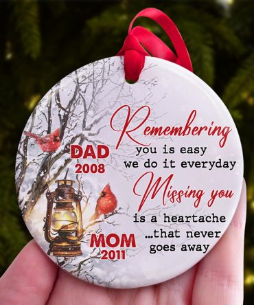 Personalized Memorial Gifts, Christmas  Ornament 02Acdt171024