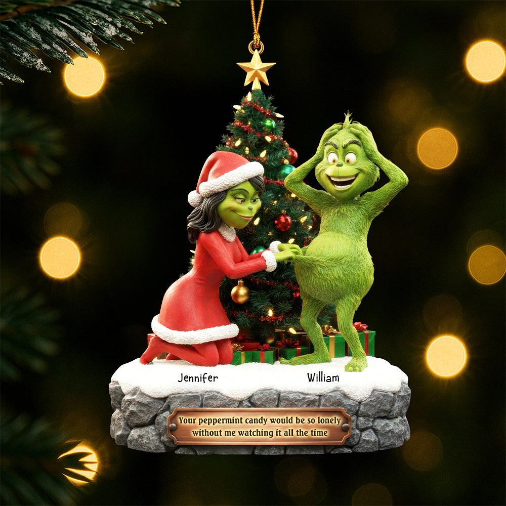 Naughty Couple Christmas Ornament - Personalized Gifts For Couple 03Kiqn130925 - Image 3