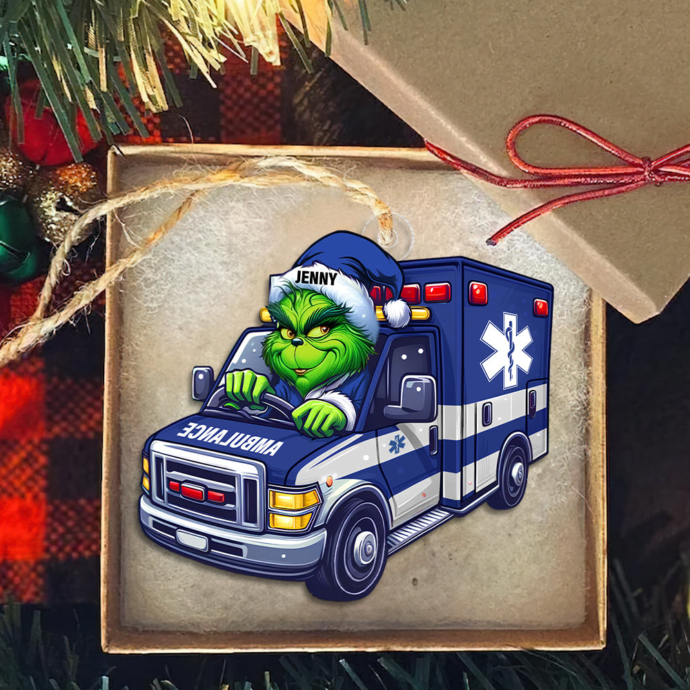 Personalized Gifts For Paramedic Ornament, How The Emt Saved Christmas 04Qhtn081124 - Image 2