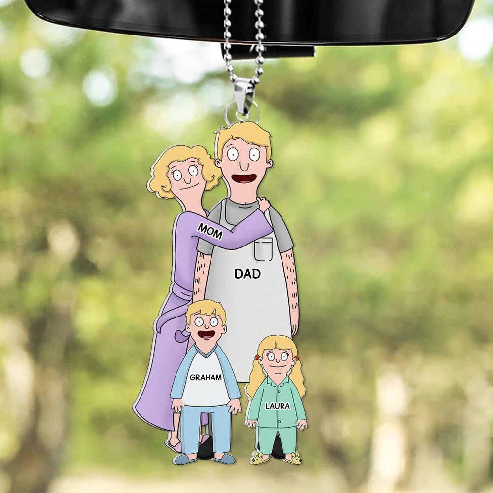 Burger Family Car Ornament - Personalized Gifts For Family 04Qhhu241224Hg - Image 2