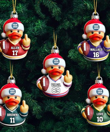 Gifts For Football Lovers Duck Christmas Ornament 02Hudt291124