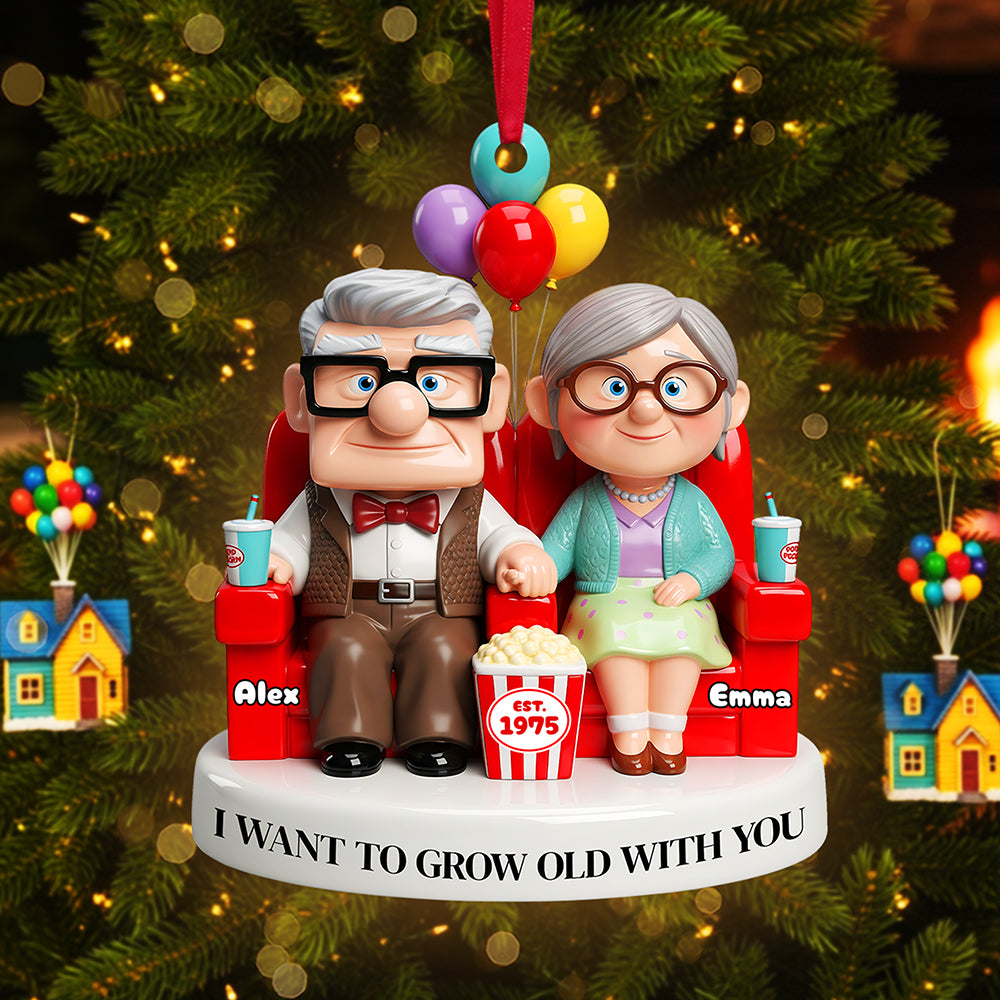 Old Couple Ornament - Personalized Gifts For Couple 02Nata190825 - Image 3