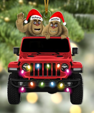 Personalized Gifts For Off Road Lovers Christmas Ornament, Happy Bigfoot 05Qhqn140924
