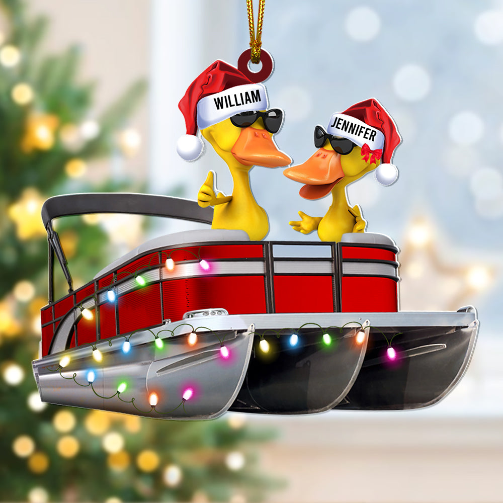 Personalized Pontoon Family Duck Christmas Ornament 07Qhqn051021 Pdo151124