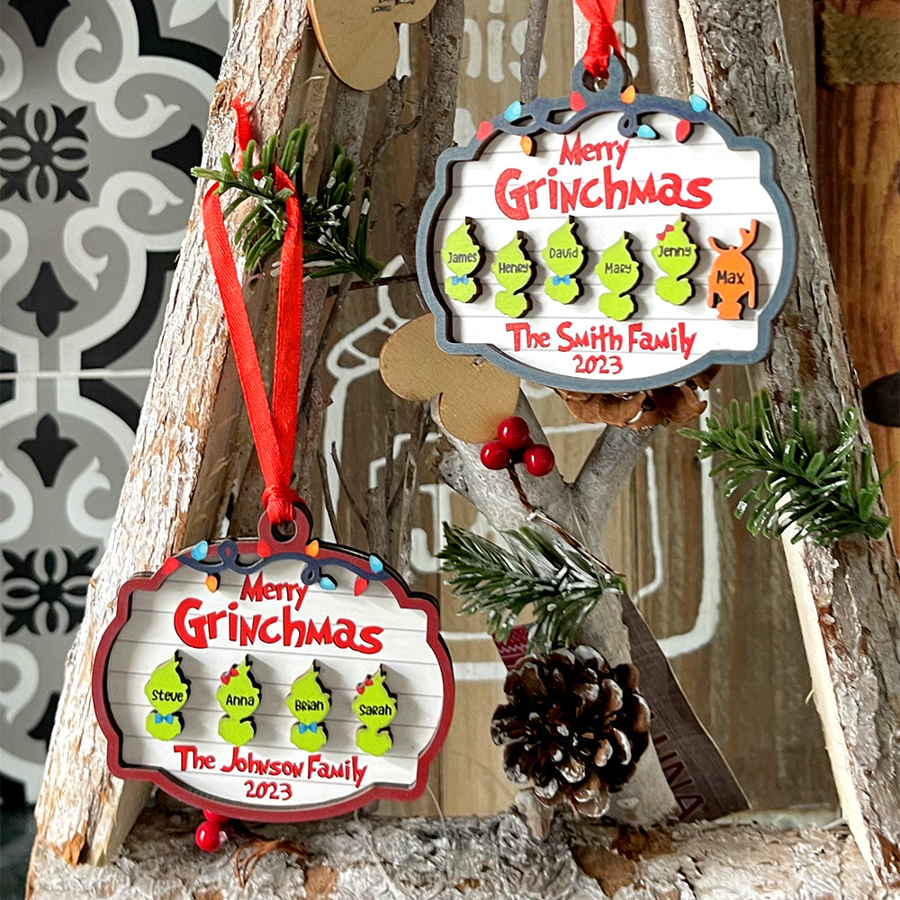 Best Family, Personalized Wood Ornament, Gifts For Family, Christmas Gifts, 03Hupo170823 - Image 2
