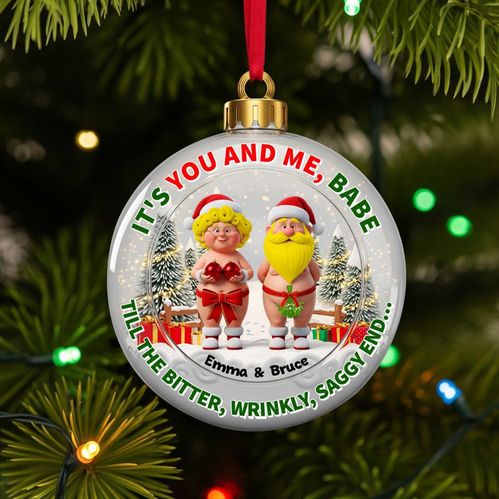 Grumpy Couple Christmas Ornament - Personalized Gift For Couple 04Nalu200825 - Image 4