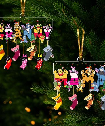 Personalized Gifts For Grandma Socks Christmas Ornament 04Xqdt251024