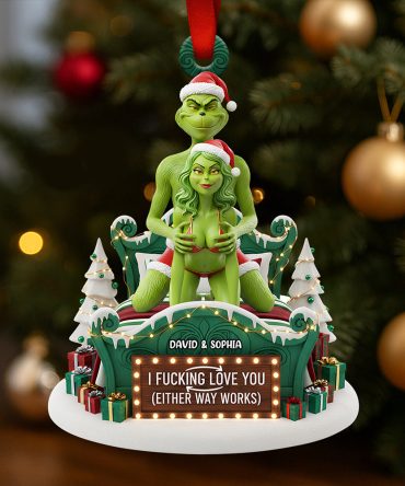 Funny Couple Christmas Ornament Personalized Gifts For Couple 03Ohdt271025