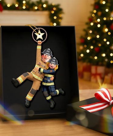 Firefighter Couple Hanging Ornament - Personalized Gifts For Couple 01Qhqn031025