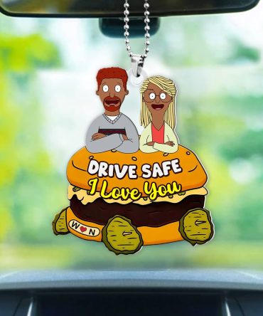 Funny Burger Couple Ornament - Personalized Christmas Car Ornament 05Tgpu080125Hg