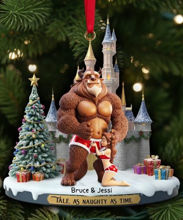 Tale As Naughty As Time Ornament - Personalized Christmas Gift For Couples 01Ohlu190925