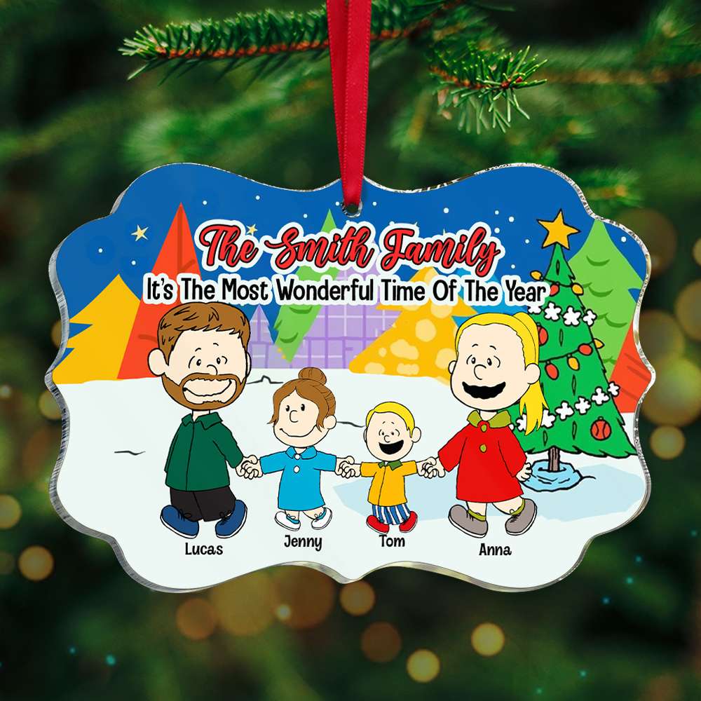 Personalized Gifts For Family Acrylic Ornament 05Xqtn230724Da - Image 3