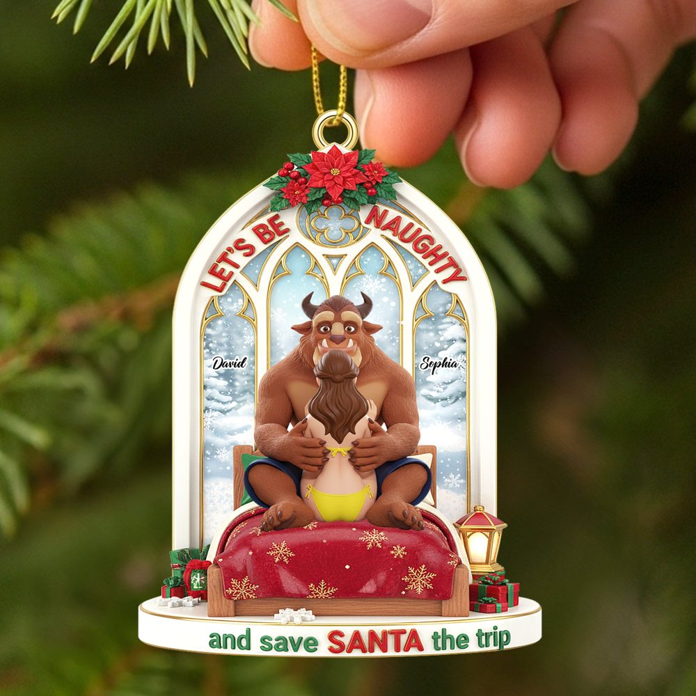 Personalized Funny Gifts For Couple Christmas Ornament 03Natn110925 - Image 2