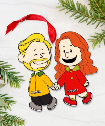 Couple Ornament - Personalized Gift For Couple Hand In Hand