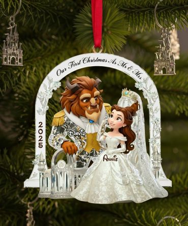 Couple'S First Christmas Acrylic Ornament - Personalized Christmas Gifts For Couple 01Tglu170925
