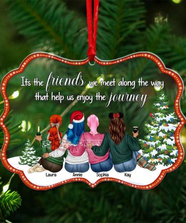 Personalized Gifts For Friends Ornament Christmas 02Xqlu300924Tm