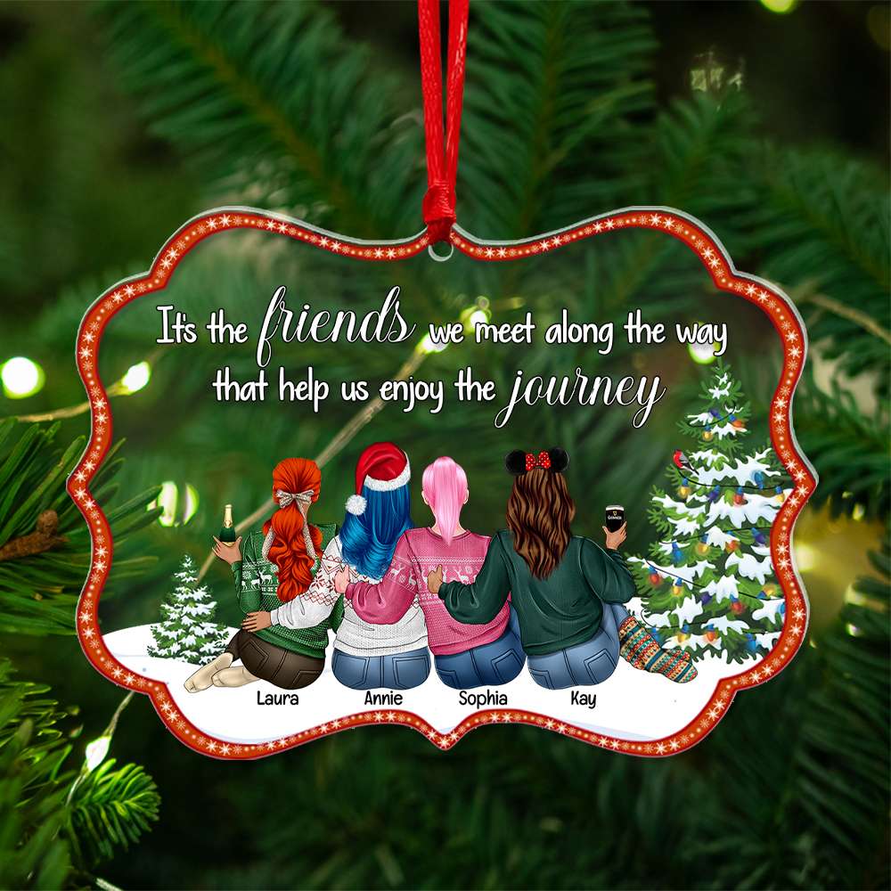 Personalized Gifts For Friends Ornament Christmas 02Xqlu300924Tm