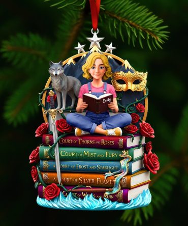 Fantasy Reading Christmas Ornament - Personalized Gifts For Book Lovers 02Huqn181025