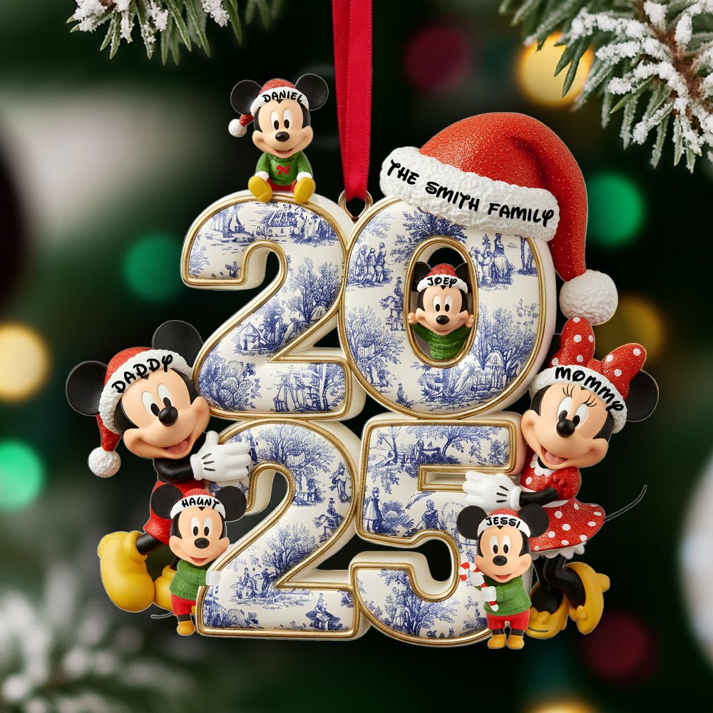 Adorable Family Christmas Acrylic Ornament - Personalized Gifts For Family 03Tolu300925