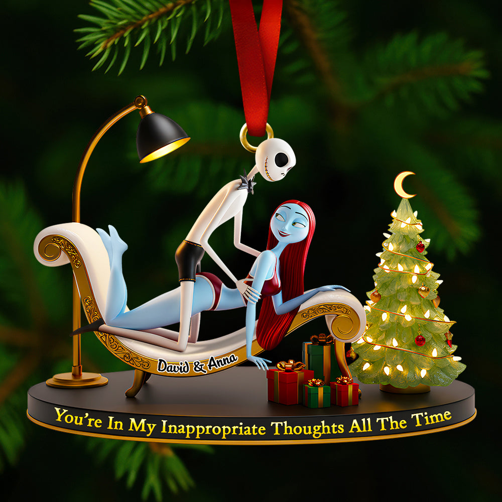Funny Couple Christmas Ornament Personalized Gifts For Couple 01Ohdt241025