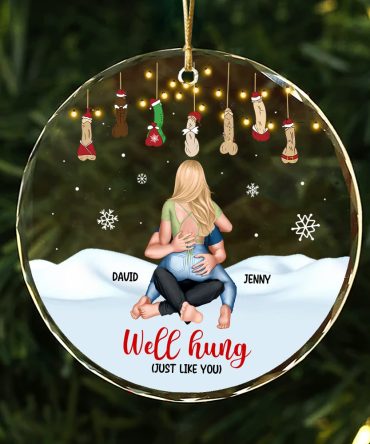 Naughty Couple Ornament - D*Ck Light - Personalized Gifts For Couple