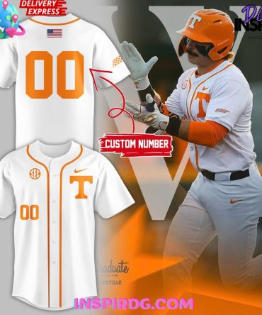Tennessee Volunteers Baseball 2025 Home White Jersey