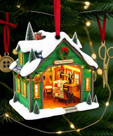 Sewing Room Christmas Ornament - Personalized Gift For Sewing Lovers 06Ohlu140825