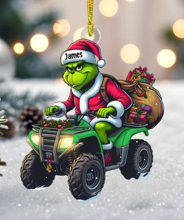 Personalized Gift For Atv Lover Christmas Ornament, Playful Atv Rider 02Qhtn061124