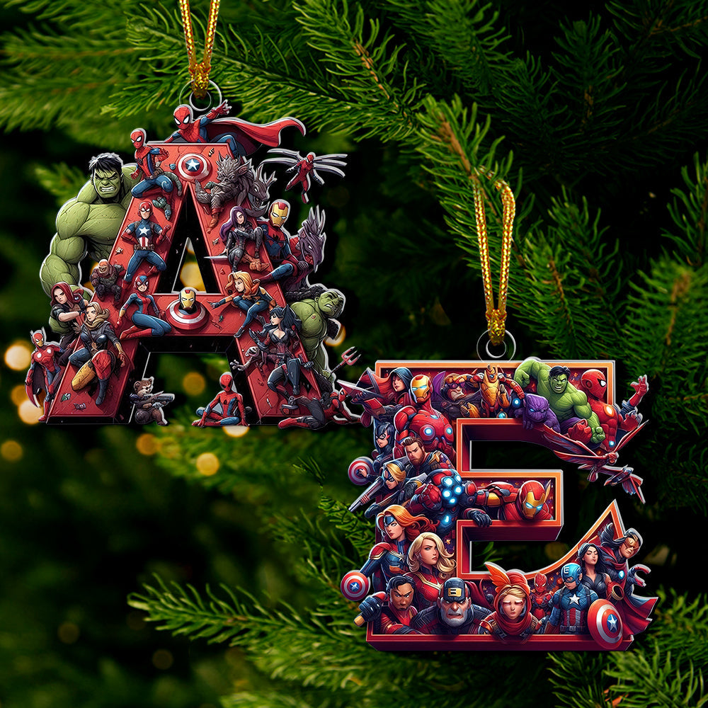Custom Alphabet Letter For Movie Lovers, Christmas Acrylic Ornament 03Ohqn211024 - Image 2