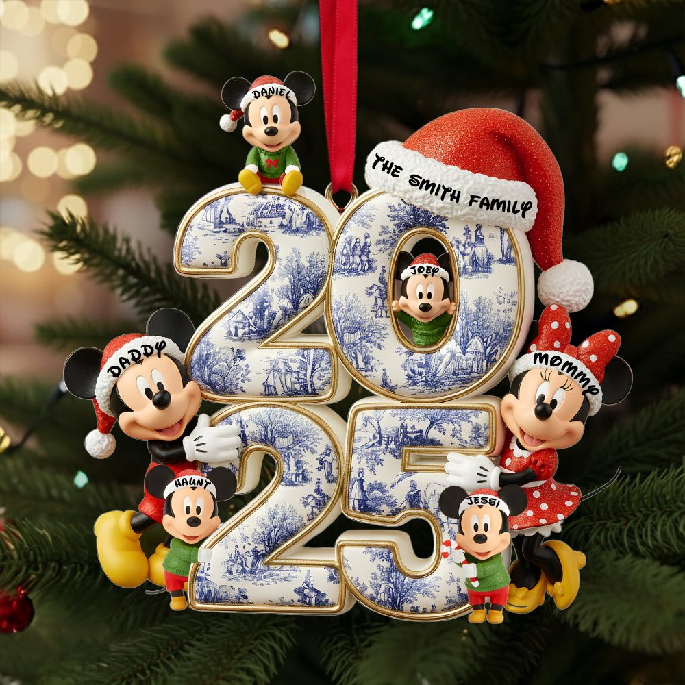 Adorable Family Christmas Acrylic Ornament - Personalized Gifts For Family 03Tolu300925 - Image 4
