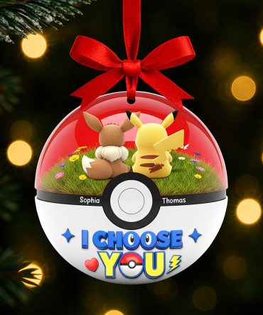 Cartoon Couple Christmas Ornament - Personalized Gifts For Couple 04Ohqn130825