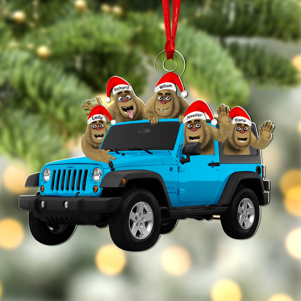 Personalized Gifts For Off Road Lovers Christmas Ornament, Happy Bigfoot 06Qhqn140924 - Image 4