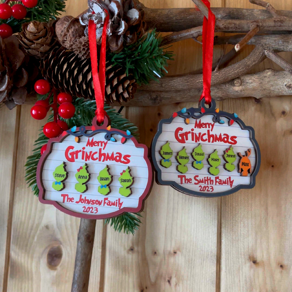 Best Family, Personalized Wood Ornament, Gifts For Family, Christmas Gifts, 03Hupo170823