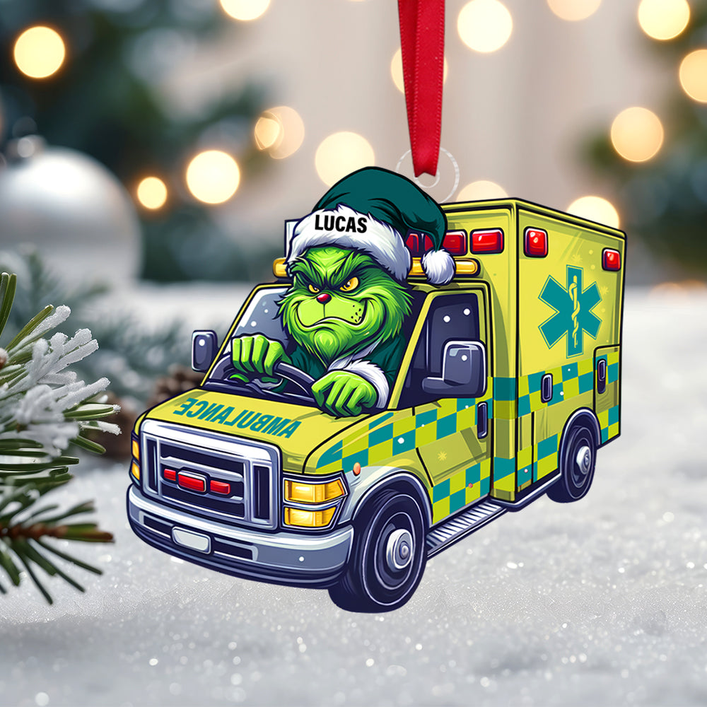 Personalized Gifts For Paramedic Ornament, How The Emt Saved Christmas 04Qhtn081124 - Image 3