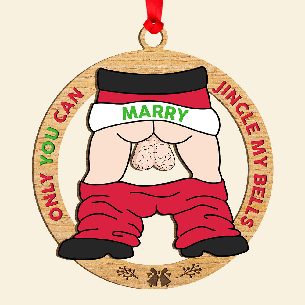 Personalized Funny Christmas Gifts For Him Wood Ornament 04Acdt130924 - Image 4