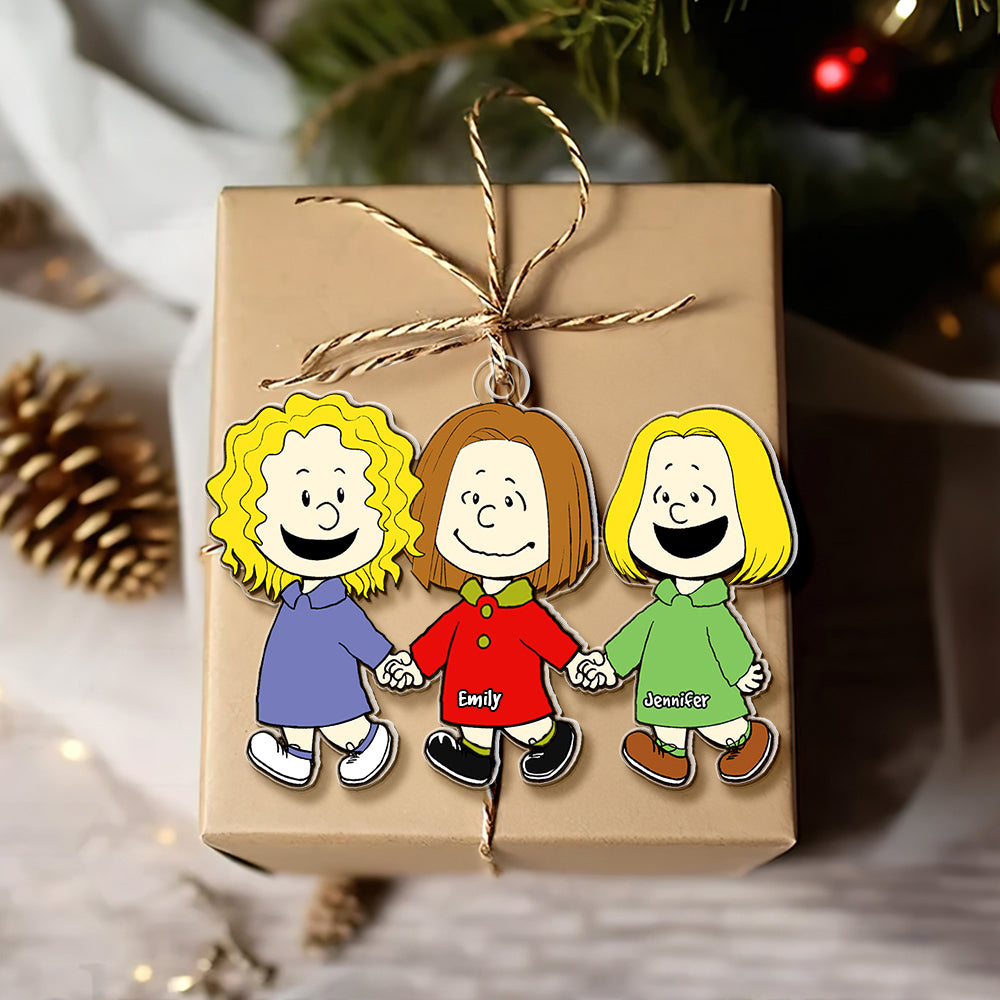 Friends Ornament - Personalized Gifts For Besties Ornament 06Acqn191124Da-New