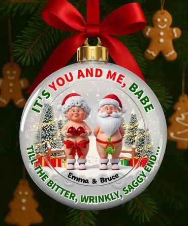 Grumpy Couple Christmas Ornament - Personalized Gift For Couple 04Nalu200825