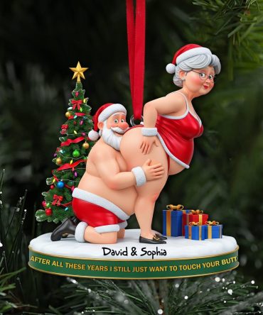 Mischief Santa Couple Ornament - Personalized Christmas Gift For Couples 08Ohlu170925