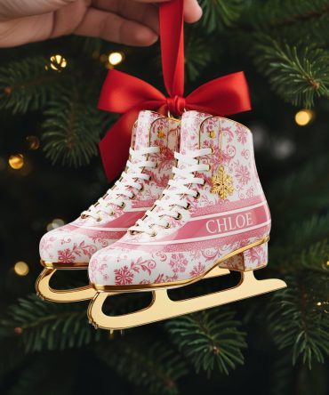 Winter Skating Ornament - Personalized Gifts For Skateboarders 05Pglu241025